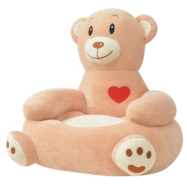 Kinderstoel Pluche Blauw