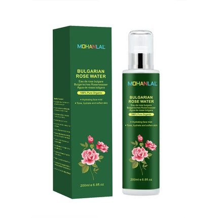 MOHANLAL® BULGAARSE 100% ROZENWATER ARGANOLIE 200ML | gezichtsreiniger, haarconditioner, make-up remover, toner