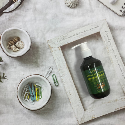 MOHANLAL® ARGANOLIE CONDITIONER 200ML | vermindert haaruitval, verwijdert droogheid, herstelt de gezondheid van het haar, herstelt beschadigd haar, maakt het haar zijdezacht en glanzend, voegt vocht toe | alle haartypes