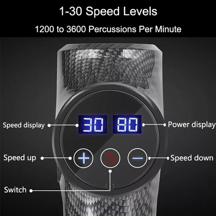 MOHANLAL® Massage Acupressuur Compressie Shiatsu Vibratie Klop & Rolmassage LED touchscreen met 6 massagekoppen in luxe koffer | Professioneel hand massage apparaat