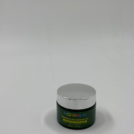 MOHANLAL® ARGAN OLIE GEZICHTSCREME 50ML | universeel, diepe reiniging, verzacht, hydrateert, natuurlijke glans, vitamine E | alle soorten huid
