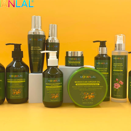MOHANLAL® ARGAN OLIE BODY LOTION 300ML | universeel, verheldert de huid en egaliseert de tint, voedend en verfrissend | alle soorten huid